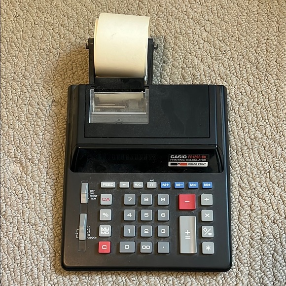Casio Black and Gray Printing Calculator - Picture 1 of 2
